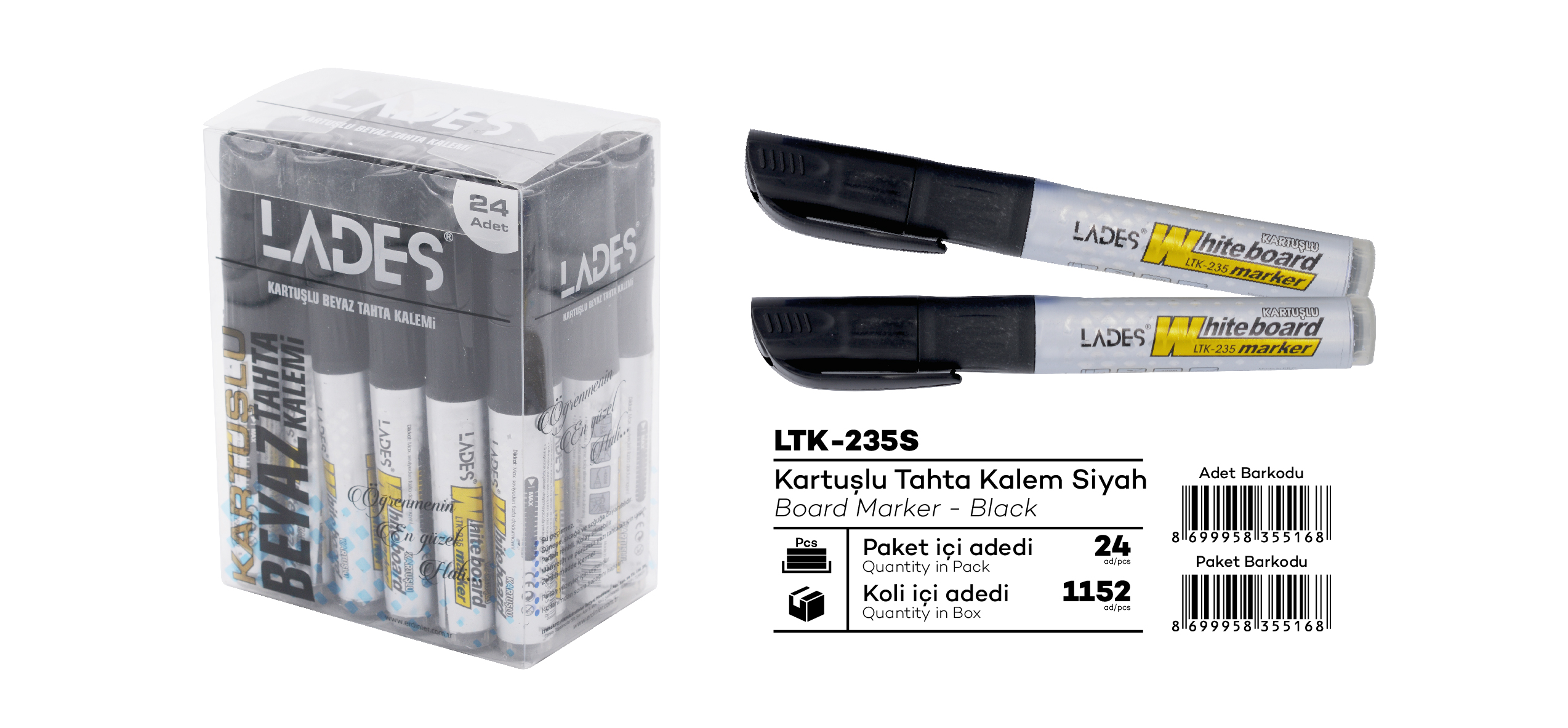 Lades Doldurulabilir Tahta Kalem