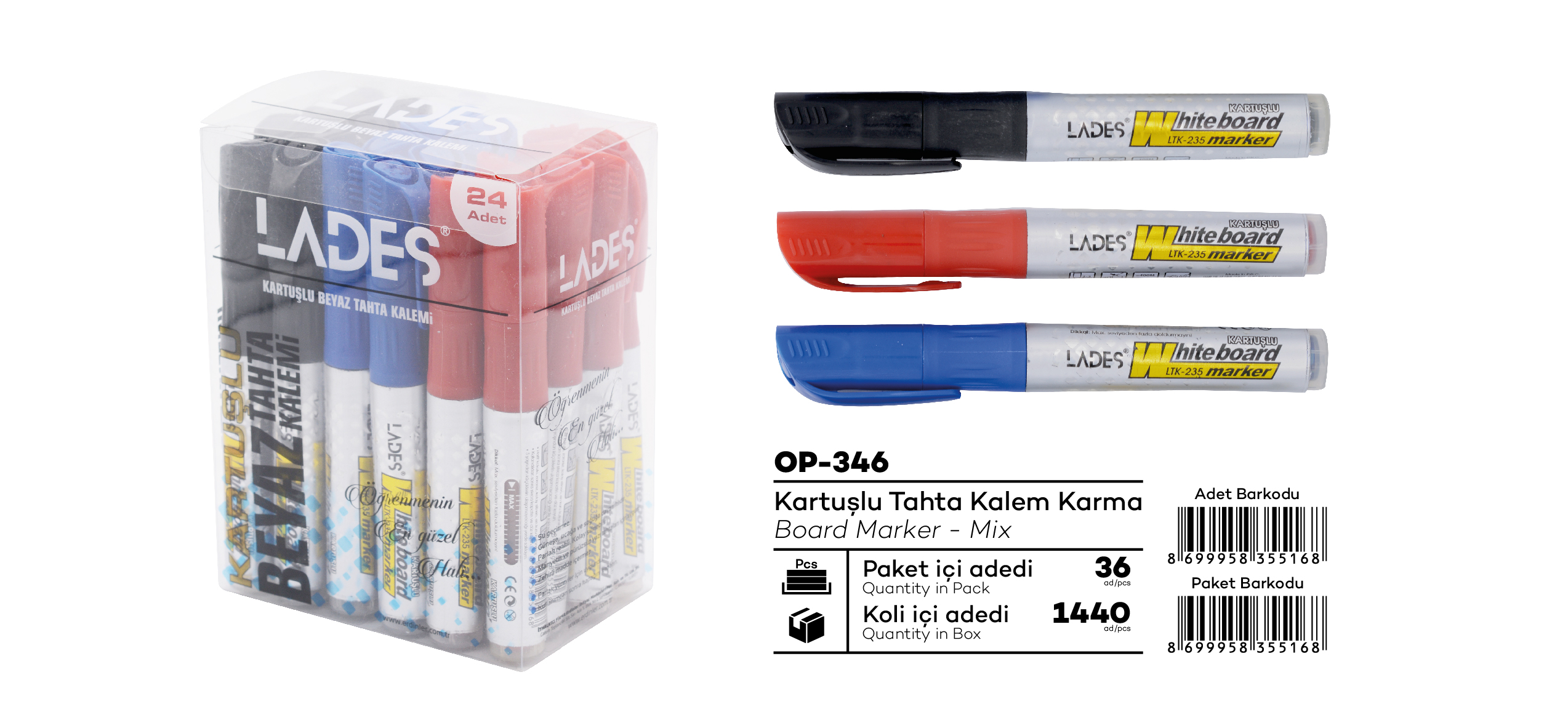Lades Doldurulabilir Tahta Kalem